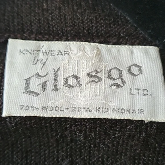 Vintage 1950s Brown Wool Mohair Sweater Blazer Cardigan - M Scotland - Picture 3 of 4